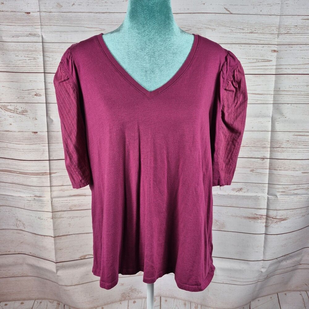 The Pioneer Woman Women’s Blouse Pink Top Size XL Boho Career Minimalist Office